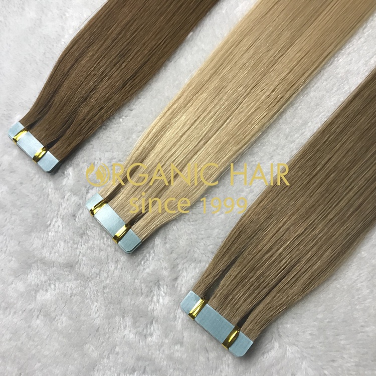 100% genuine remy human high quality tape in hair on sale I7